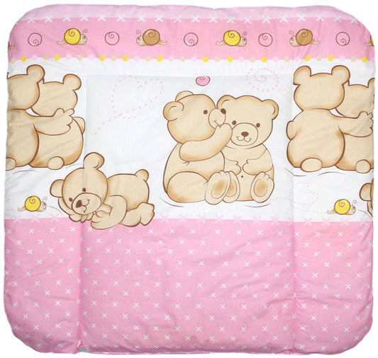 Wickelauflage - Bärchen in Rosa