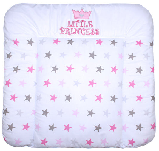 Wickelauflage mit Applikation - Princess Star Rosa