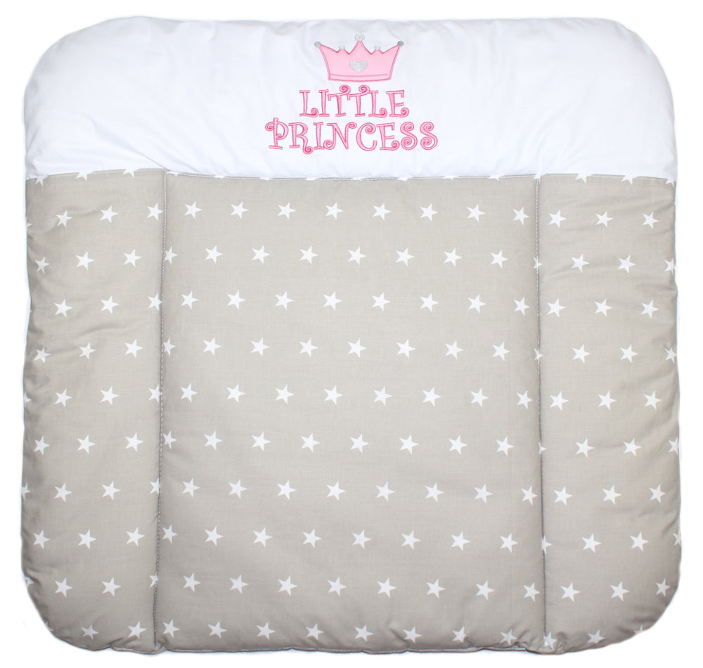 Bettset - Princess Sterne auf Grau - mit Applikation Vollstoff Himmel Bettwäsche Set