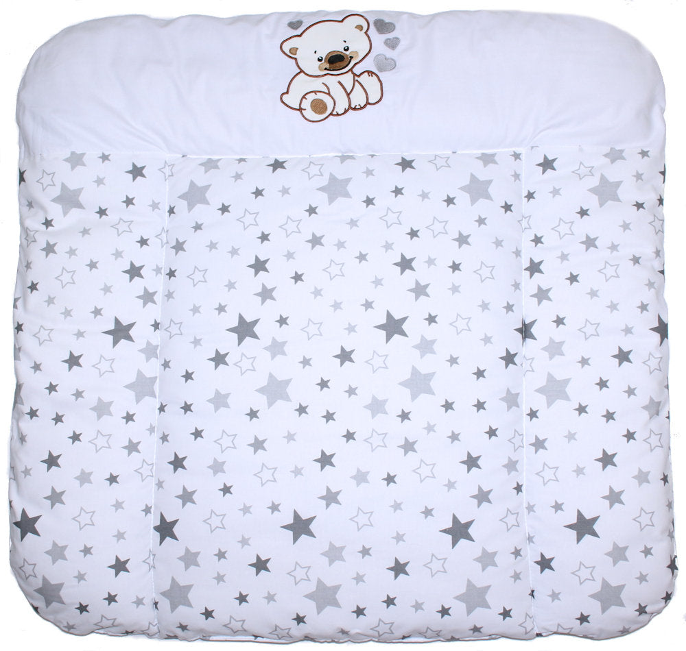 Bettset - Bärchen mit Herzen Star Hell - mit Applikation Vollstoff Himmel Bettwäsche Set