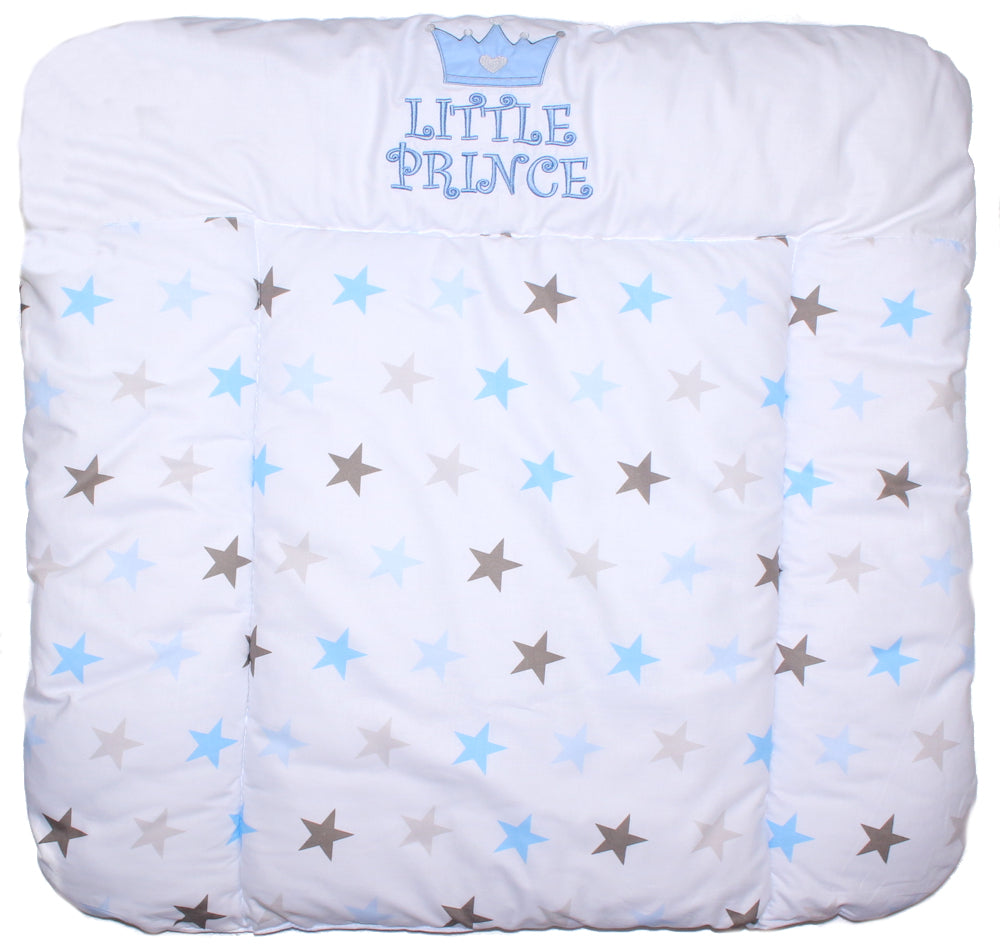 Bettset - Prince Star Blau - mit Applikation Vollstoff Himmel Bettwäsche Set