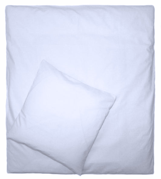 2-4 teiliges Bettwäsche Set - Weiß - 70x78 cm für Wiege Beistellbett Kinderwagen