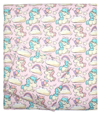 Lade das Bild in den Galerie-Viewer, 6 TLG- BABY SET mit Bettwäsche - Einhorn - für Beistellbett 40x90cm
