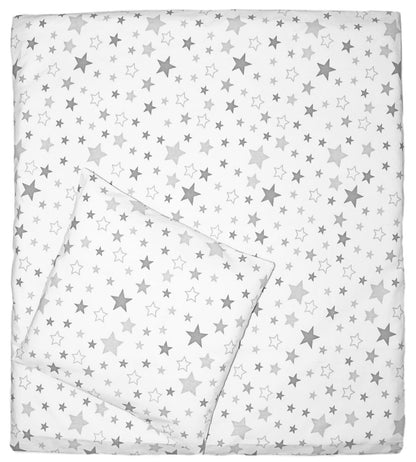 6 TLG- BABY SET mit Bettwäsche - Star Hell - für Beistellbett 40x90cm