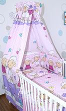 Lade das Bild in den Galerie-Viewer, Babybett Himmel Vollstoff - Schaf Rosa- für Baby Bett Vollstoffhimmel Baumwolle
