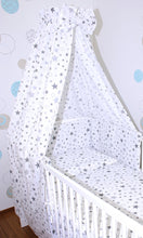 Lade das Bild in den Galerie-Viewer, Babybett Himmel Vollstoff - Star Hell - für Baby Bett Vollstoffhimmel Baumwolle
