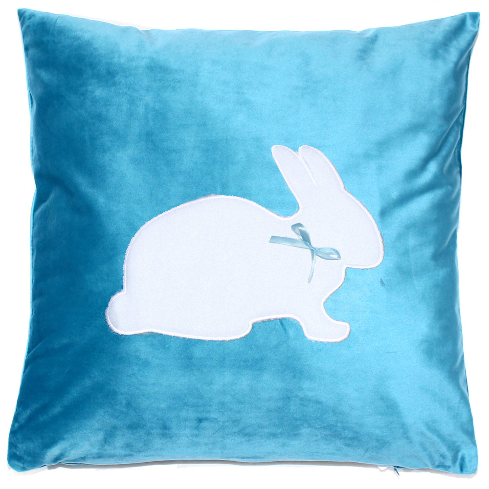 Kissen Ostern Osterhase 1 - Blau