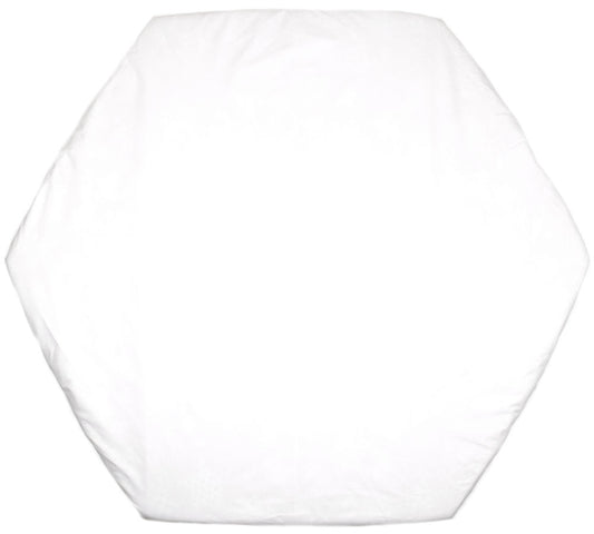Spannbettlaken - Weiß- für 6-eck Laufgitter Matratze 105x120cm