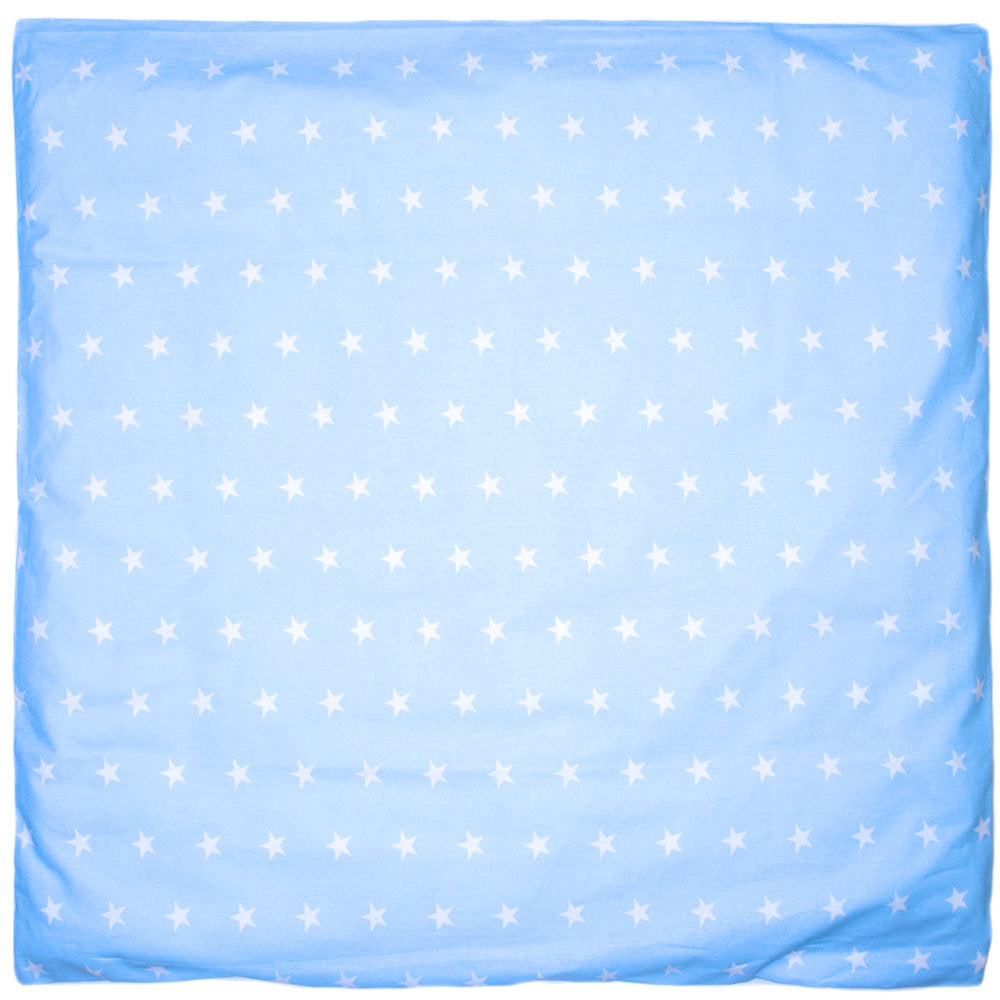 Kissenbezug - Sternchen auf Blau - 5 Größen- Bezug Baby Kopfkissenbezug Kissenhülle