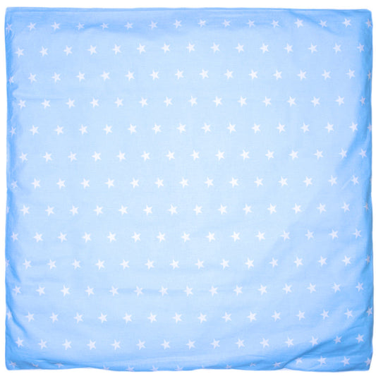 Kissenbezug - Sternchen auf Blau - 5 Größen- Bezug Baby Kopfkissenbezug Kissenhülle