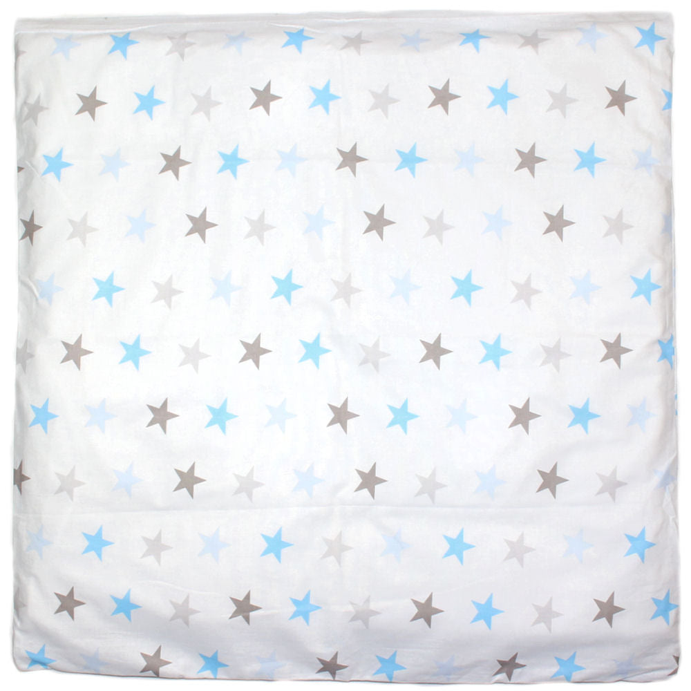 Kissenbezug - Star in Blau - 5 Größen- Bezug Baby Kopfkissenbezug Kissenhülle