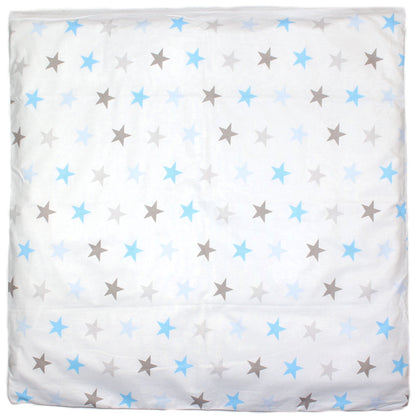 Kissenbezug - Star in Blau - 5 Größen- Bezug Baby Kopfkissenbezug Kissenhülle
