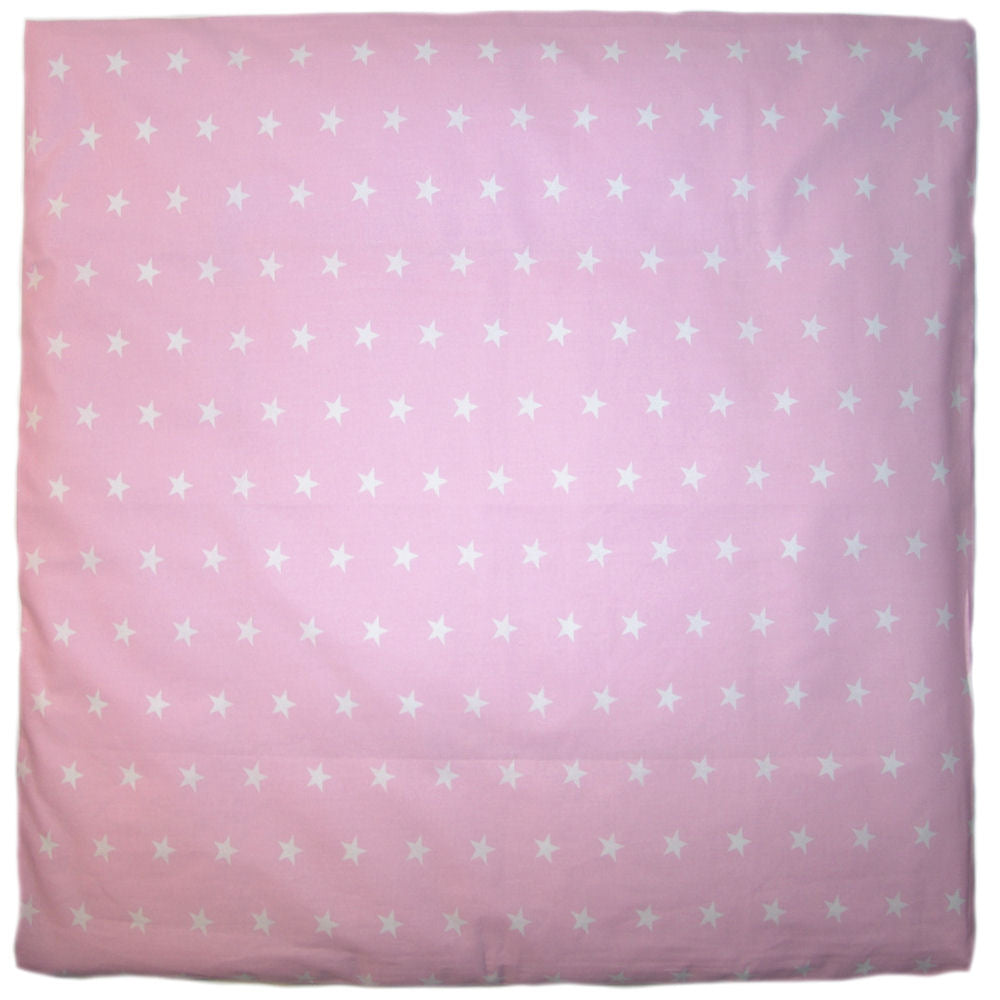 Kissenbezug - Sternchen auf Rosa - 5 Größen- Bezug Baby Kopfkissenbezug Kissenhülle