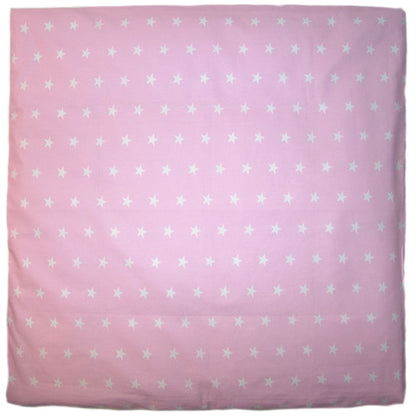 Kissenbezug - Sternchen auf Rosa - 5 Größen- Bezug Baby Kopfkissenbezug Kissenhülle