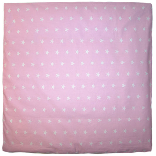 Kissenbezug - Sternchen auf Rosa - 5 Größen- Bezug Baby Kopfkissenbezug Kissenhülle