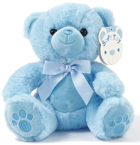 Plüschtier Teddy Bär Kuscheltier von Soft Touch Stofftier Blau