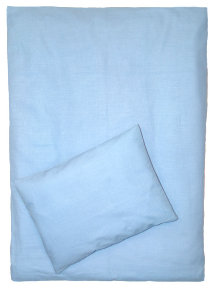 2- 4tlg Kinderwagenset - Blau- Bettwäsche für Kinderwagen Bezüge Decke Kissen