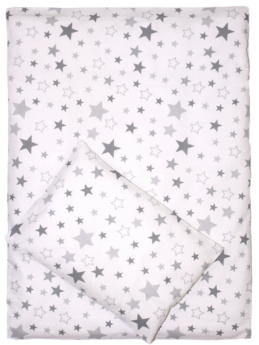 2- 4tlg Kinderwagenset - Star Hell - Bettwäsche für Kinderwagen Bezüge Decke Kissen