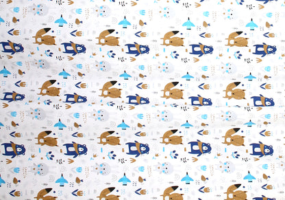 Babybett Himmel Vollstoff - BOHO- für Baby Bett Vollstoffhimmel Baumwolle