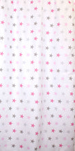 Lade das Bild in den Galerie-Viewer, Babybett Himmel Vollstoff - Star Rosa- für Baby Bett Vollstoffhimmel Baumwolle

