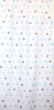 Lade das Bild in den Galerie-Viewer, Babybett Himmel Vollstoff - Star Blau- für Baby Bett Vollstoffhimmel Baumwolle
