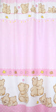 Lade das Bild in den Galerie-Viewer, Babybett Himmel Vollstoff - Bärchen Rosa - für Baby Bett Vollstoffhimmel Baumwolle
