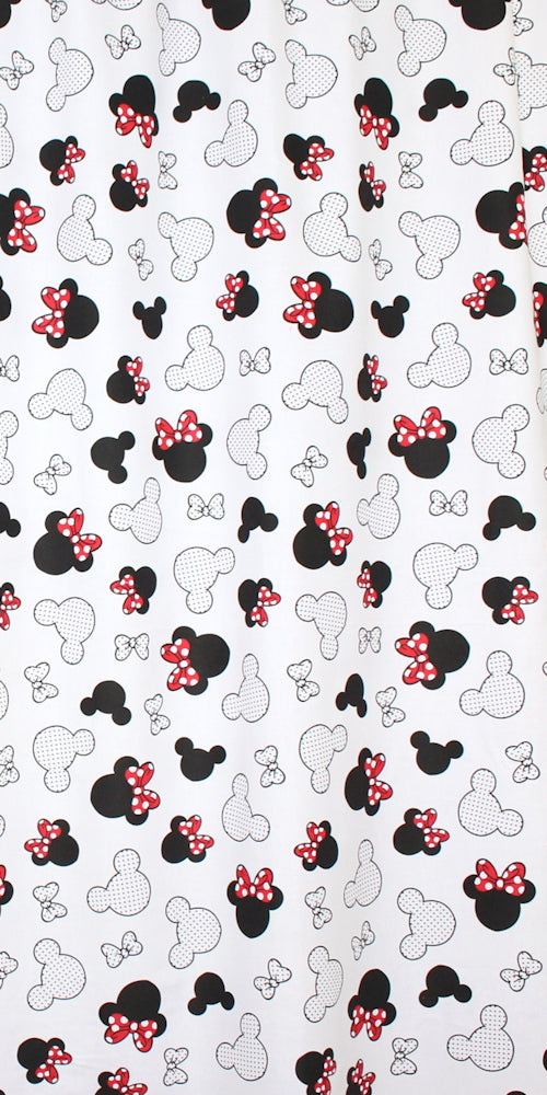 Babybett Himmel Vollstoff - Minnie - für Baby Bett Vollstoffhimmel Baumwolle