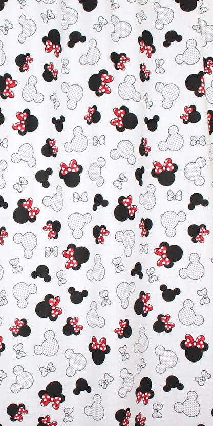 Babybett Himmel Vollstoff - Minnie - für Baby Bett Vollstoffhimmel Baumwolle