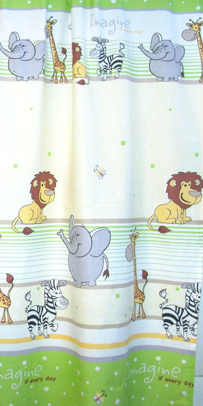 Babybett Himmel Vollstoff - Safari Grün- für Baby Bett Vollstoffhimmel Baumwolle